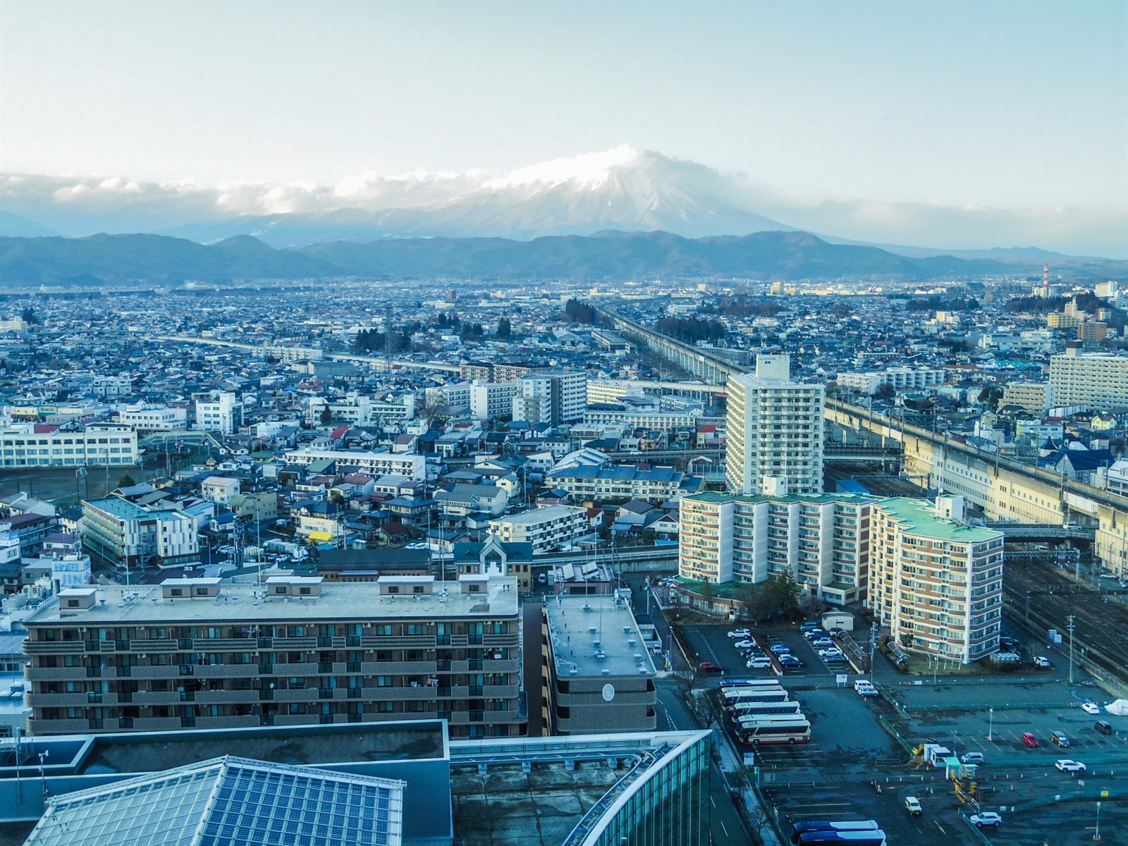 東北からフットケア講座へ参加する盛岡の景色